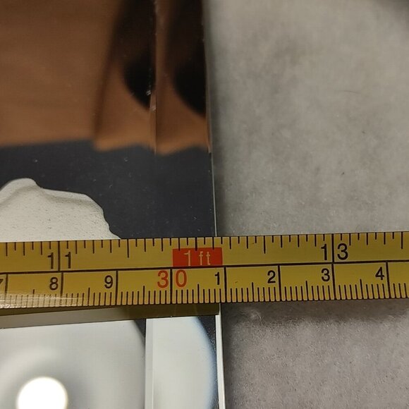 VIntage Octagon Art Deco Wall Mirror Etched Glass - Picture 4 of 5